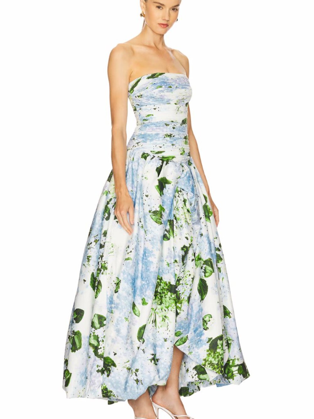 Aje Behold Maxi Dress in Blue Hydrangea